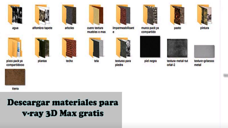 librería de materiales v-ray para 3d max